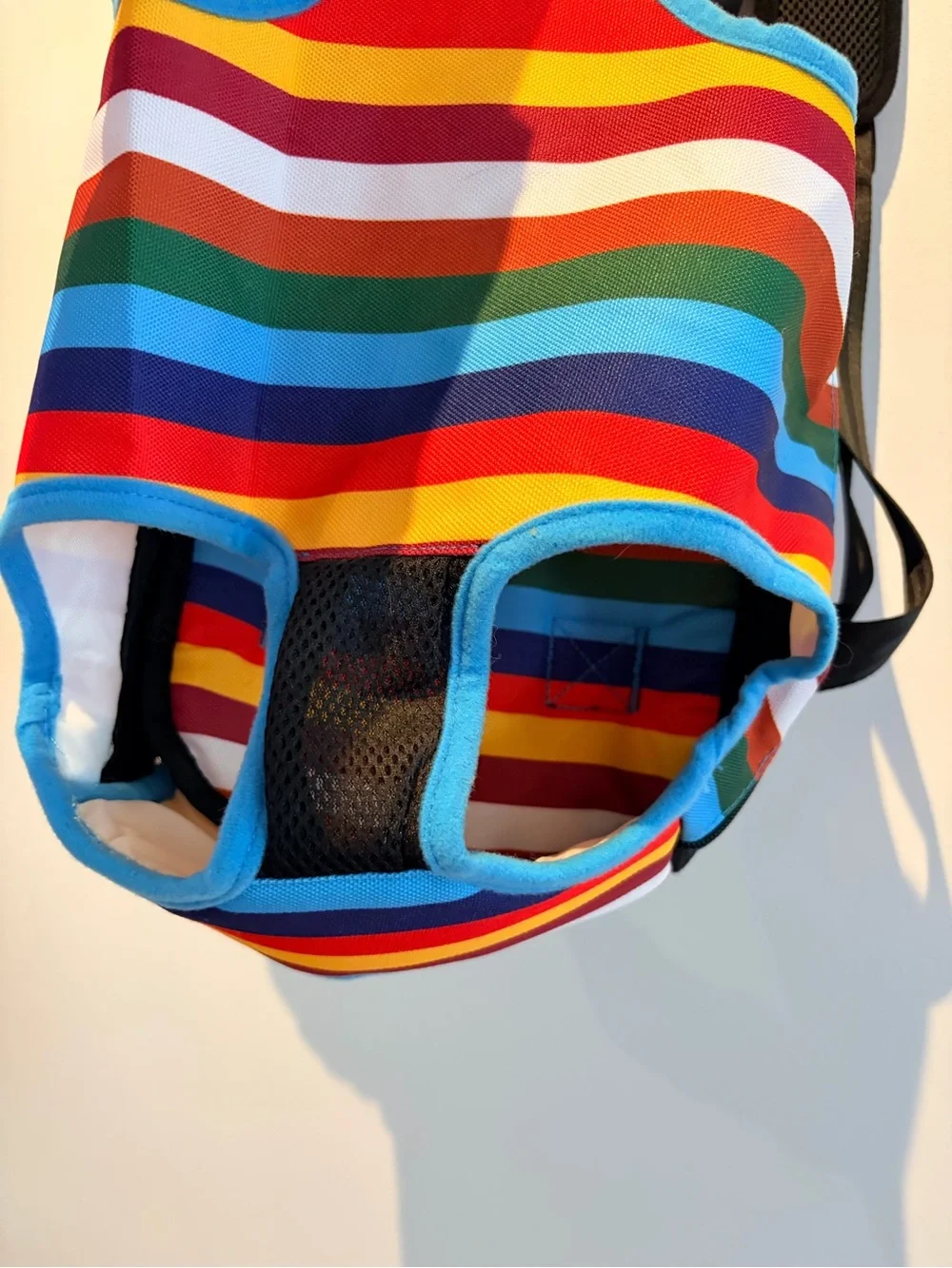 Pawaboo Rainbow Stripe Pet Front Carrier - Multicolor